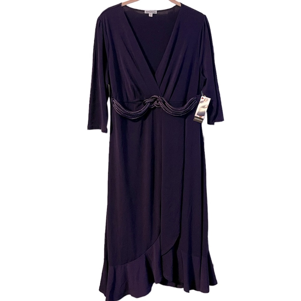 NWT Kiyonna Braided Belt Dress